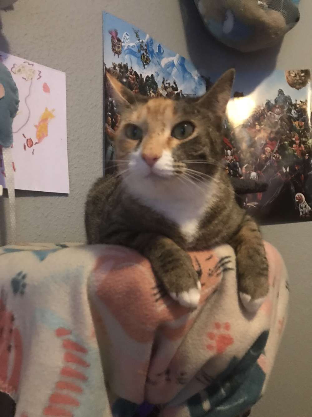 Kitterson chillin' on her mansion.