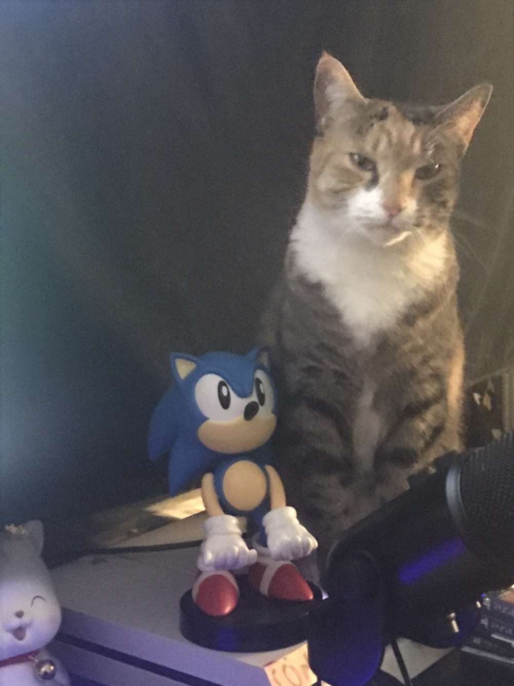 Kitterson posing with Blue Boy.